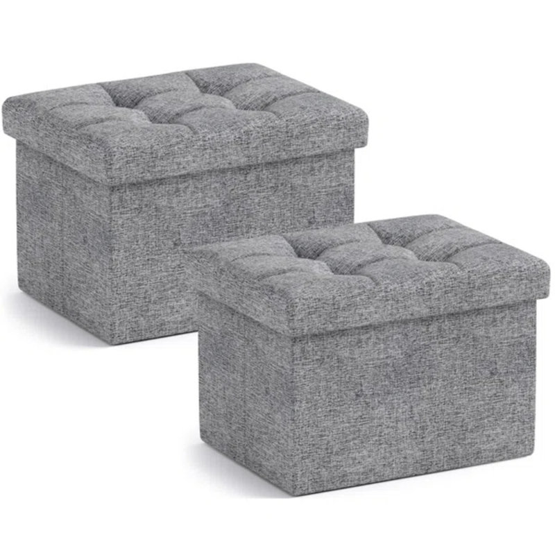 Michaelene Upholstered Ottoman, Gray
