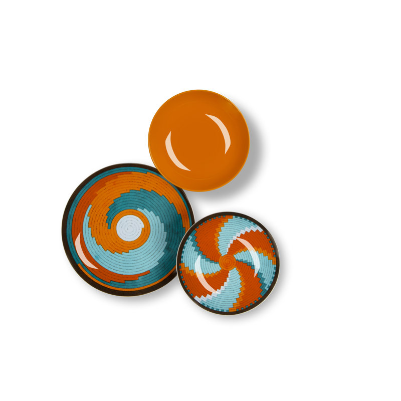 Dakar Color Piece Porcelain Dinnerware Set - Service for 6