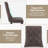 Tufted Dining Chairs Set of 2 with High Backrest and Padded Seat