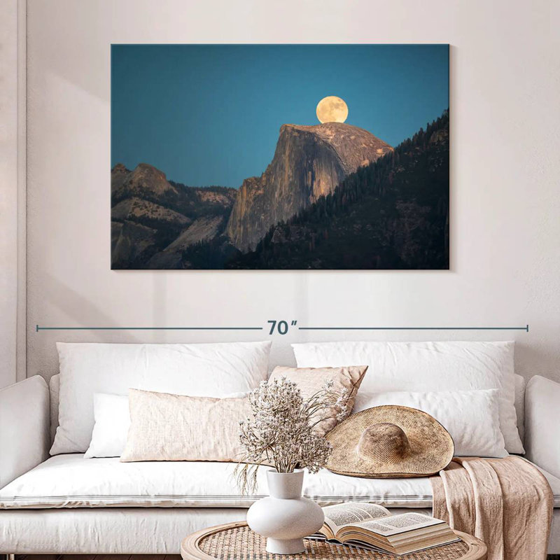 Oberle Half Dome Supermoon, 32" H x 48" W