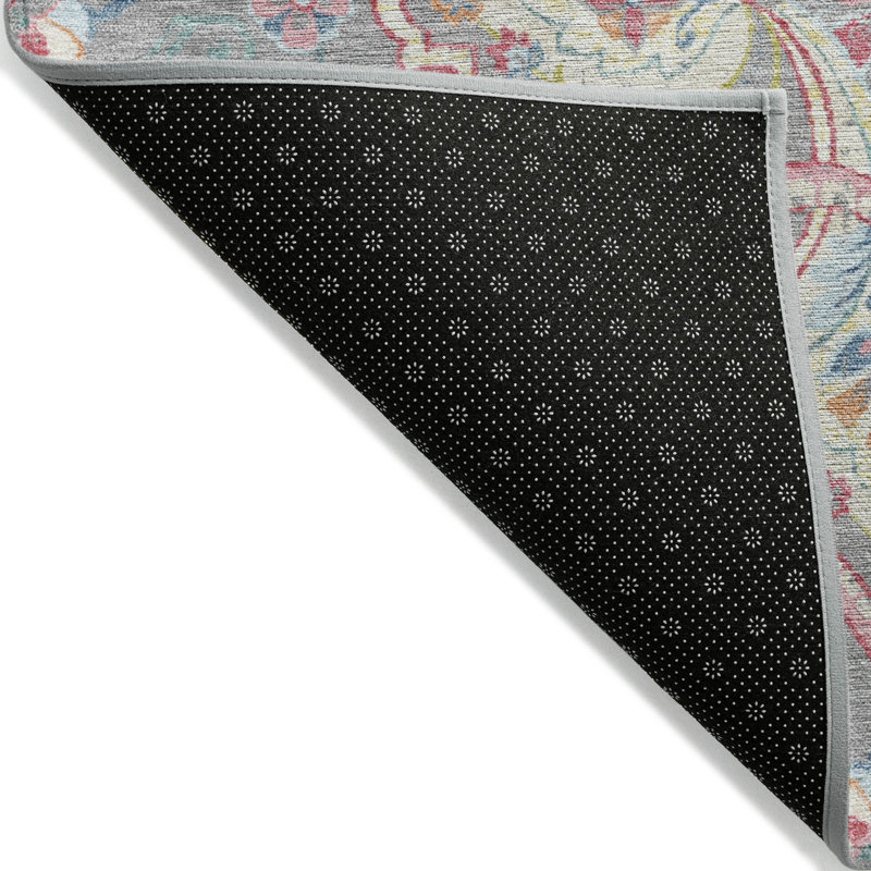 Tapis bohème intérieur / extérieur lavable à la machine Husby ACN2207, Rond 8 pi