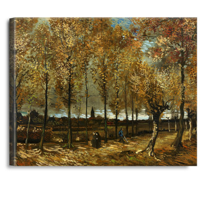 Peupliers près de Nuenen par Vincent Van Gogh. Reproduction d'art classique sur toile, estampe numérique sur toile, art mural pour la décoration intérieure