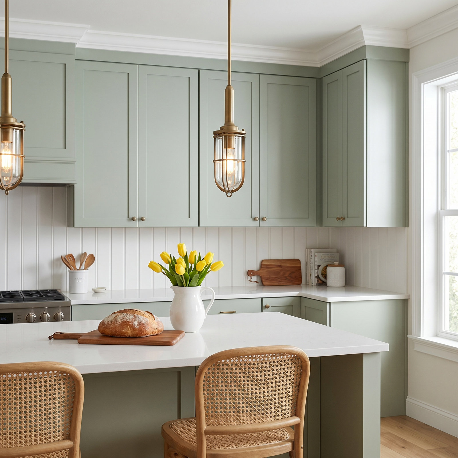 Single Light Dimmable Pendant, Brass