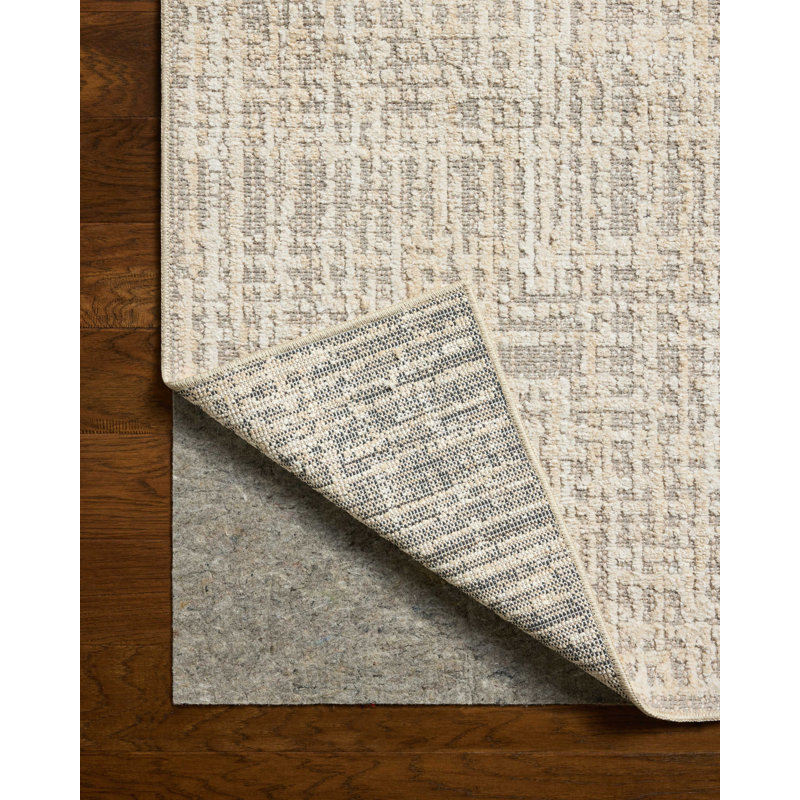 Amber Lewis x Loloi Bexley Natural / Dove Area Rug, Rectangle 2'7" x 4'