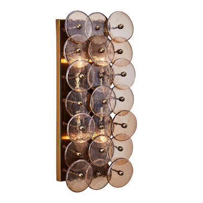 Hortensia 4 LT Polished Winter Brass Wall Sconce Kalco