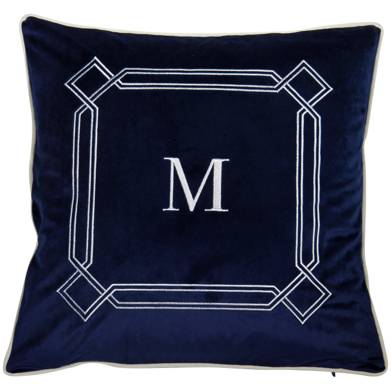  Housse de coussin en velours, Bleu