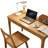 Solid Wood Desk With Drawers, Mid Century Modern Standing Desk For Home Office, Bedroom & Small Spaces – Natural Wood-889604682