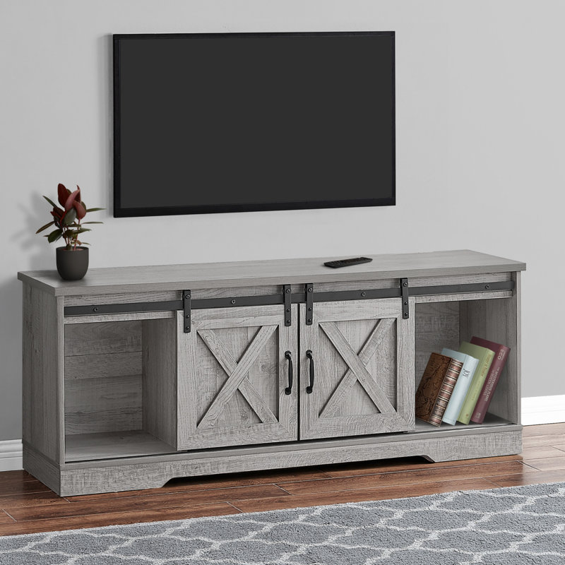 Tv Stand, 60 Inch, Console, Media Entertainment Center, Storage Cabinet, Living Room, Bedroom, Transitional, Gray