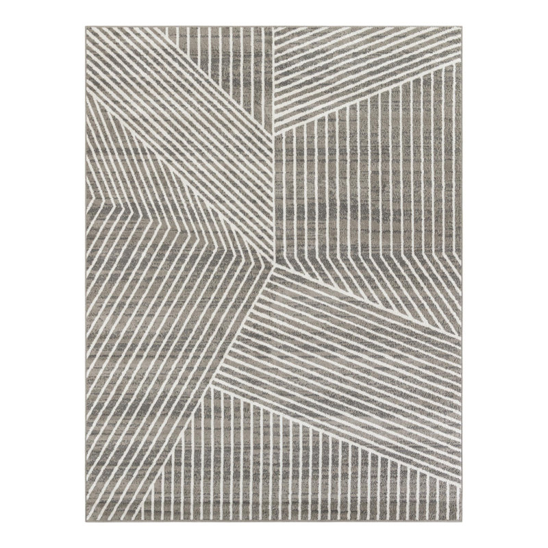 Latitude Run® Orkla Nikolis Rug Gray, Rectangle 9' x 12'