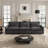 3-Piece  Modular Power Reclining Sofa For Small Spaces With Heated Seats And Wireless Charging-920635170-920635169
