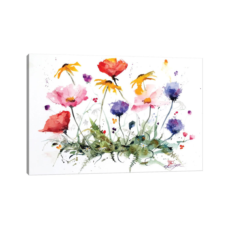Wildflowers - Wrapped Canvas Print, 66.04 cm H x 45.72 cm W x 3.175 cm D
