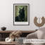 Animaux, animaux, William Morris, chat noir, chalet, reproduction d'art non encadrée-656557648