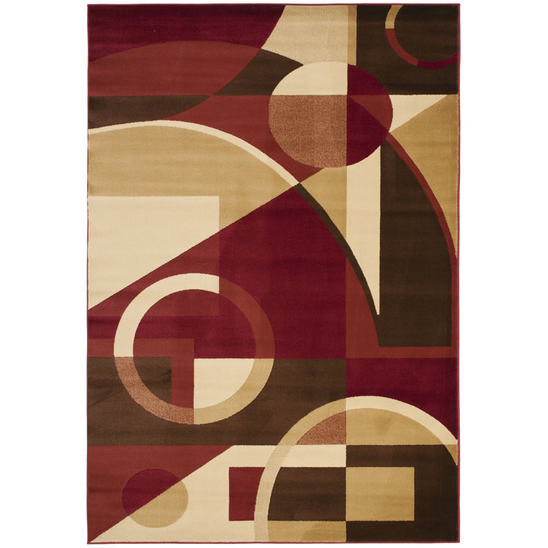 Charis Performance Abstract Rug, Rectangle 5'3" x 7'7"