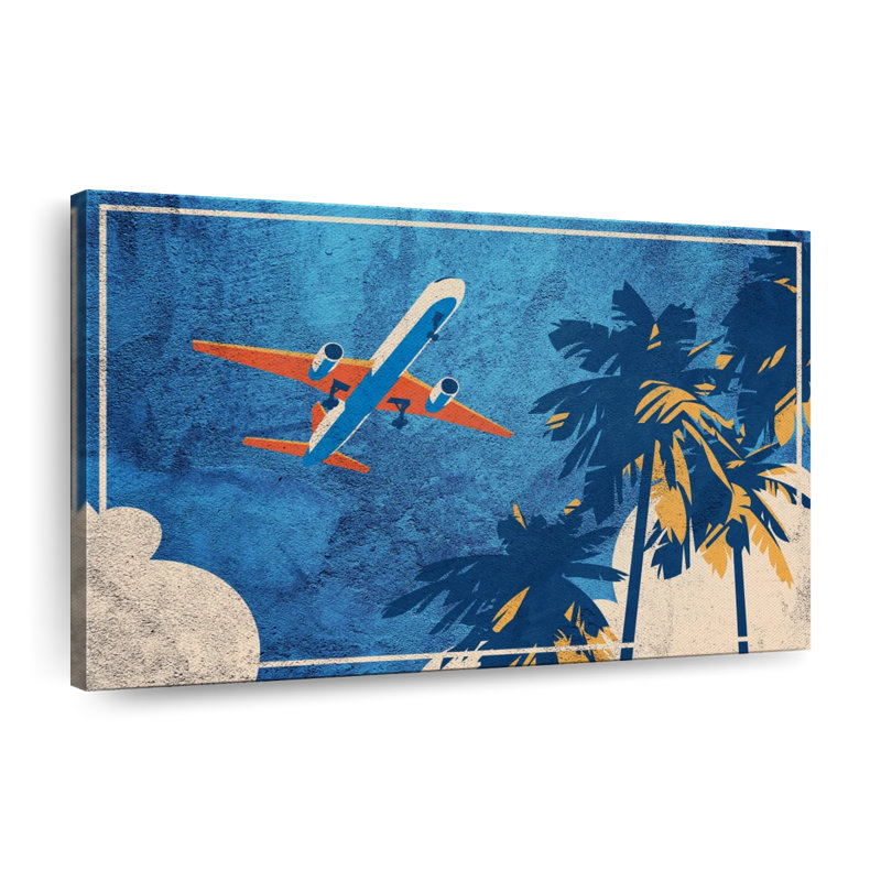 Printemps paysage abstrait sur toile, H 30 po x l 45 po x P 1,25 po