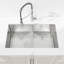 Évier encastré en acier inoxydable 33 po x 19 po, brossé, avec une construction et des coins arrondis pour cuisine moderne de 33 po x 19 po, encastré