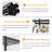 Clothes Rack, Freestanding Closet Organizer, Portable Metal Clothing Rack, Adjustable Wire Shelving Clothes Rack With 6 Adjustable Wire Shelves And 3 Clothes Rails
