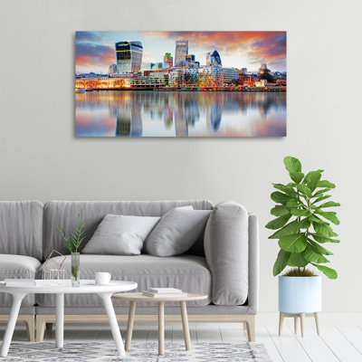 Panorama Of London - No Frame Print on Canvas