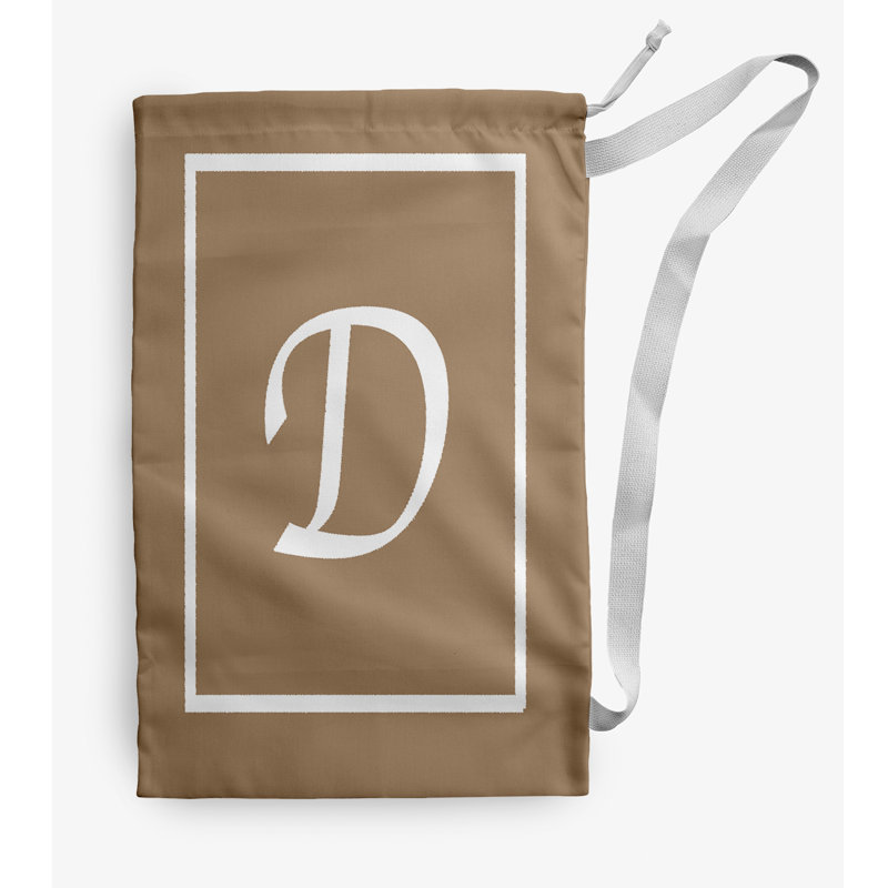 Fabric Laundry Bag with Handles, Medium (36" H x 28" W), Brown