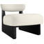 Fauteuil d'appoint en cuir Vetra Lystra-121555200-121555206