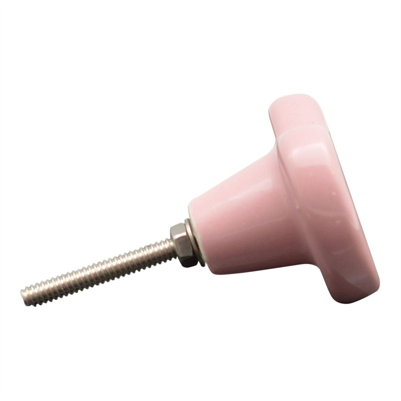Nicola Spring - Ceramic Cabinet Knobs, Pink