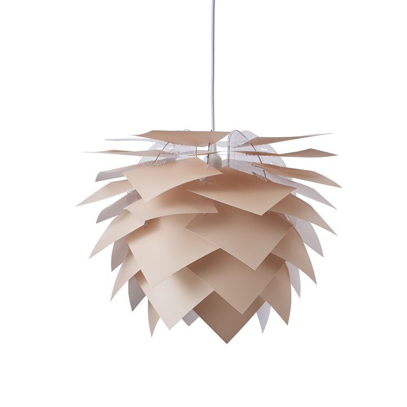 Illumin 1 - Light White Geometric Pendant, Beige