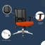 Chaise de travail ergonomique Scarlette-134939103