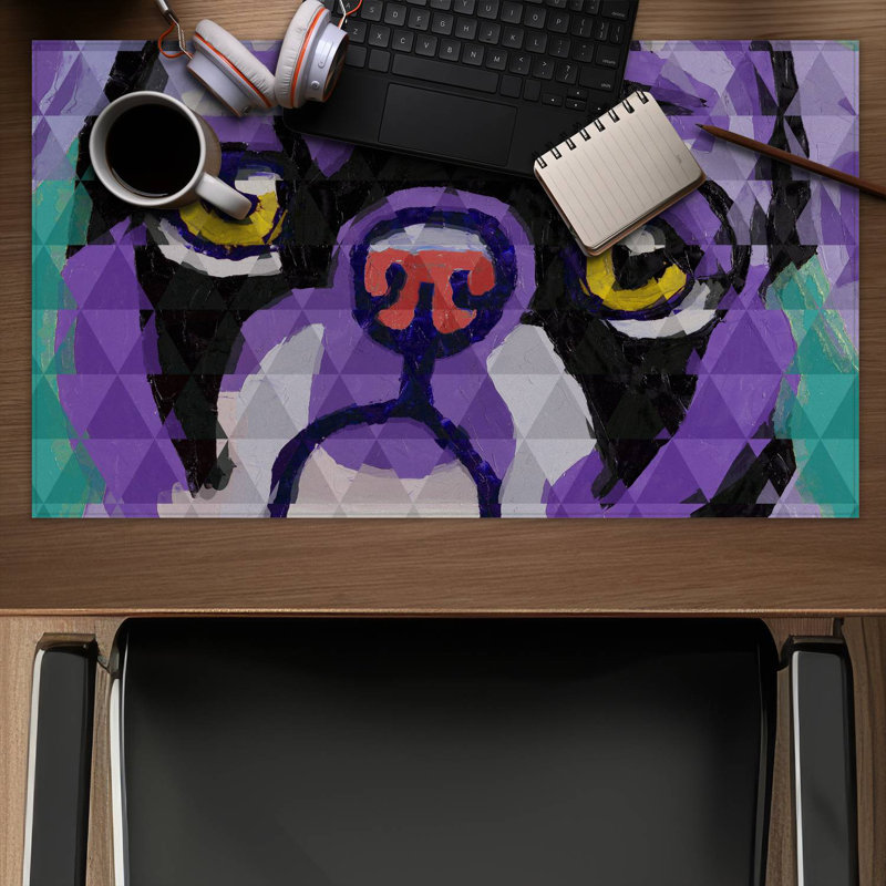 Geometric pug - 14.00"x24.25" Desk mat