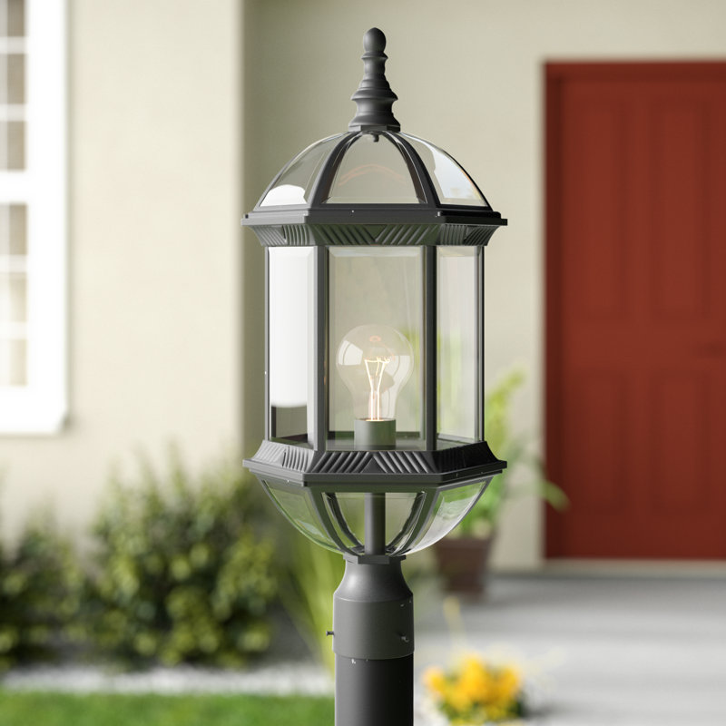 Tête de lanterne à 1 lumière H 19,5 po Polson, Noir