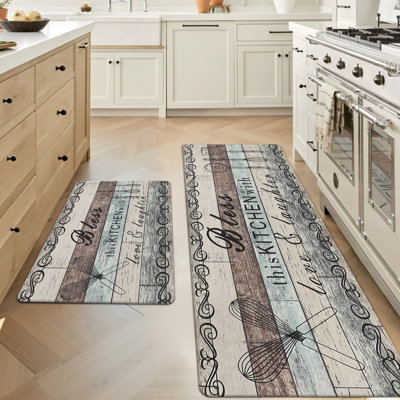 Tapis de cuisine antidérapant et antidérapant (ensemble de 2)