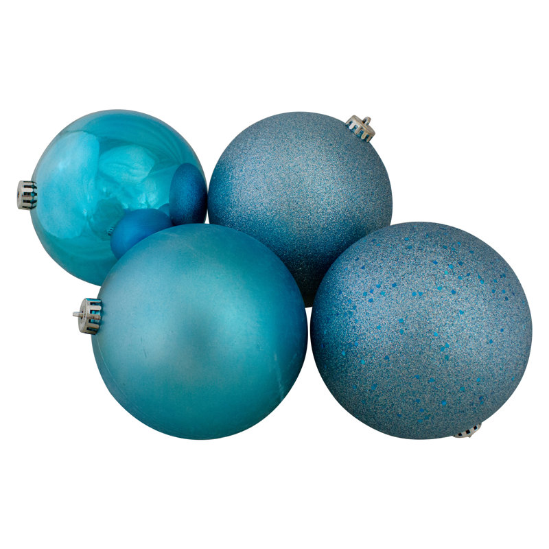 Ornements de boule de Noël 12 carats 12 carats turquoise incassable 6 po (150 mm)