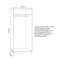 Lanoka 2 Door Manufactured Wood Wardrobe