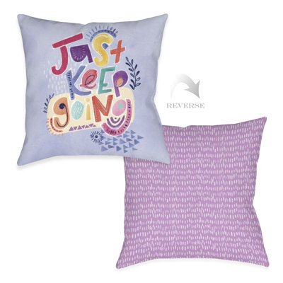 Donella Just Keep Going Decorative Pillow