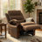 Jea Power Recliner Armchair With Lift Heating Massage, Gray Chenille Fabric-126274904