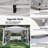 12x12 Outdoor Pop Up Canopy with Mosquito Netting Patio Tent Backyard Canopy with 2-Tiered Vented Top 3 Adjustable Height-98929121