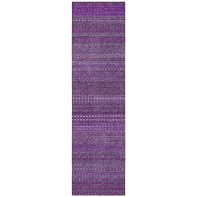 Tapis de couloir extérieur rayé 8 po