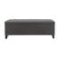 Dark Grey Linen Button- With Close Hinge, 47.5" For Rv, Window Bench, And Storage Of Books Silver Nails, Dorm, Shoe Changing Stool, Bedding-131256678
