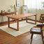 Michelangela Cherry Rectangular Solid Wood Top with Solid Wood Base Dining Table