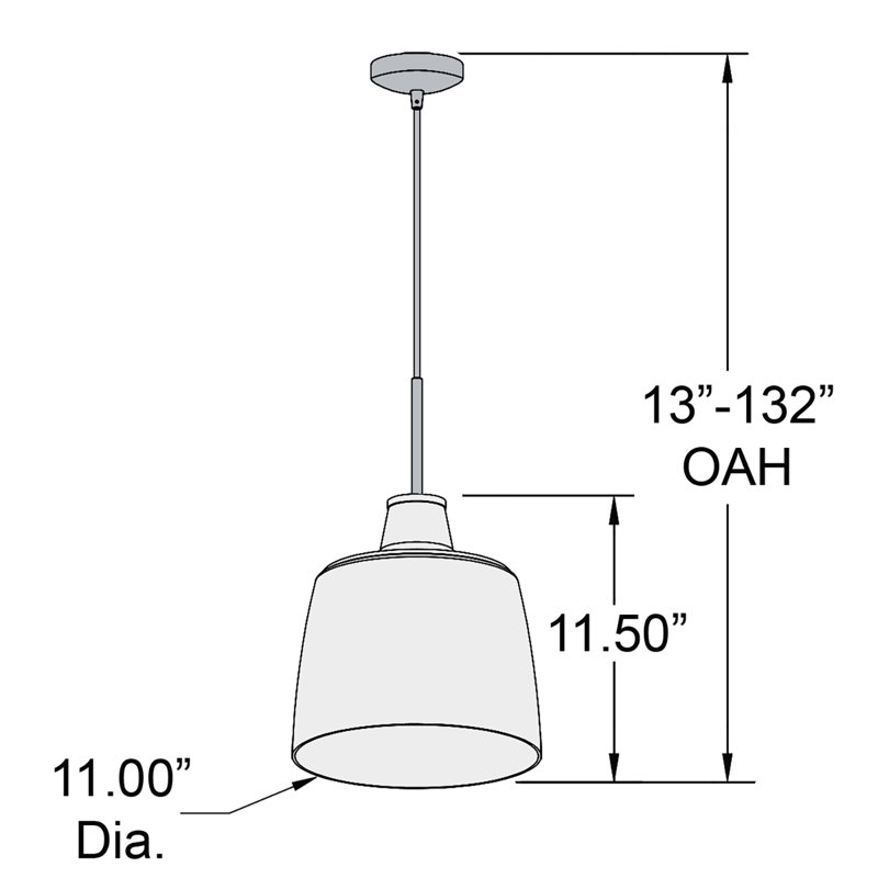 Sullivan Street 1 - Light Single Pendant, LED