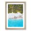 Palm Trees by the Beach in the Maldives - Picture Frame Painting Print-55578294-55578291