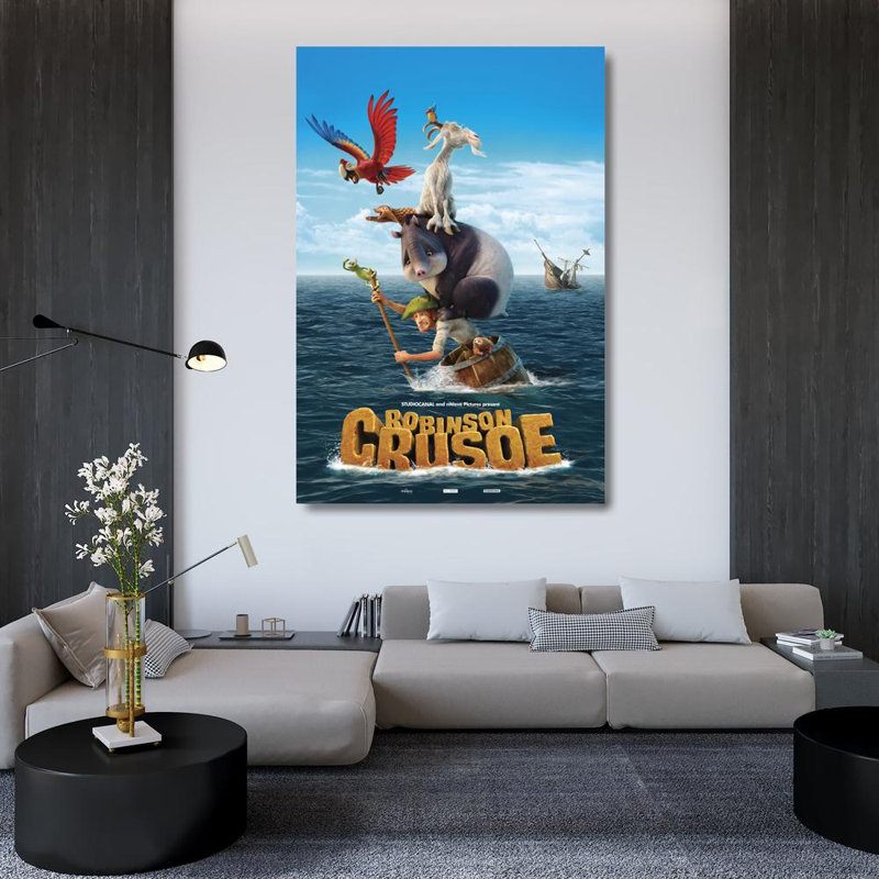 Robinson Crusoe, 48" H x 32" W