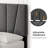 Bed Frame With Adjustable Headboard And 2 Storage Drawers, Soft Upholstered Platform Bed Frames-2132433175