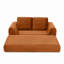 Canapé-lit pliant convertible 2-en-1, canapé-lit en velours côtelé avec 2 * coussins, causeuse modulaire rembourrée et désossée avec lit escamotable, canapé-lit pliant modulaire pour le salon-1036431497