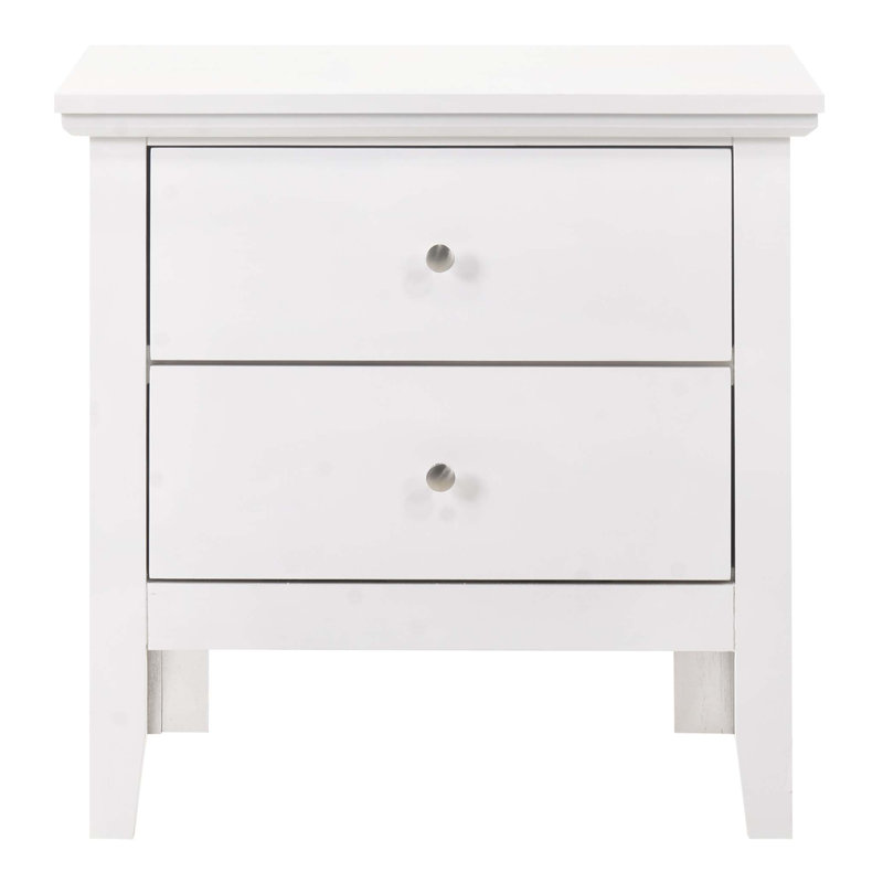 Table de chevet élégante, Blanc