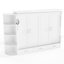 Lit plateforme escamotable de conception moderne avec rangement, armoires latérales et tiroirs, fabrication durable-125179139-125179141