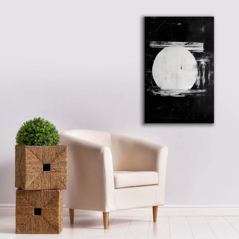 "Black Neutral Abstract 10" par Petals Prints Design, H 40 po x l 26 po x P 1,5 po
