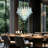 Artisanal Glass Multi-Layer Pendant Light - Vintage Mid-Century Elegance With Golden Accents-1225250729-1185743563-1186246828