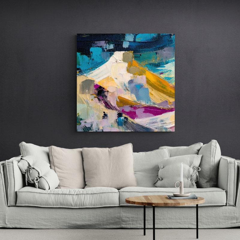 Dunes 26 On Canvas by Stephen Chambers Print, 30" H x 30" W x 1.5" D