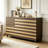 Multifunction Storage Cabinets With Adjustable Shelves: 55"Tv Stand For Living Room,Sideboard Buffet Cabinet With Hand Carved Craftsmanship With 2 Drawers,3 Doors,Coffee Bar Console - For Entryway-734303570