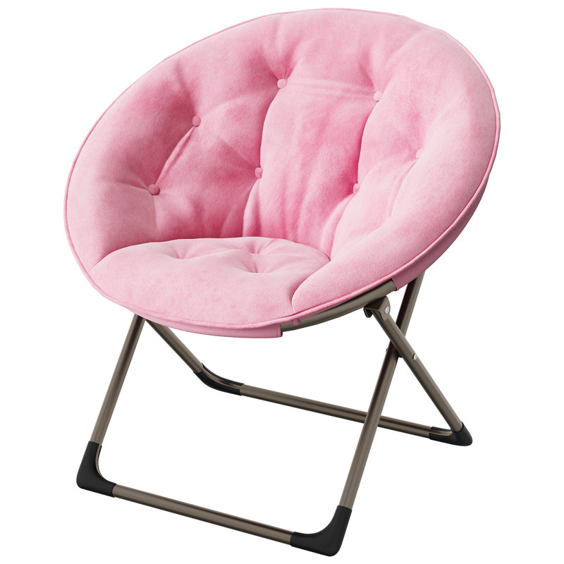Upholstered Lounge Chair, Baby Pink, Gold