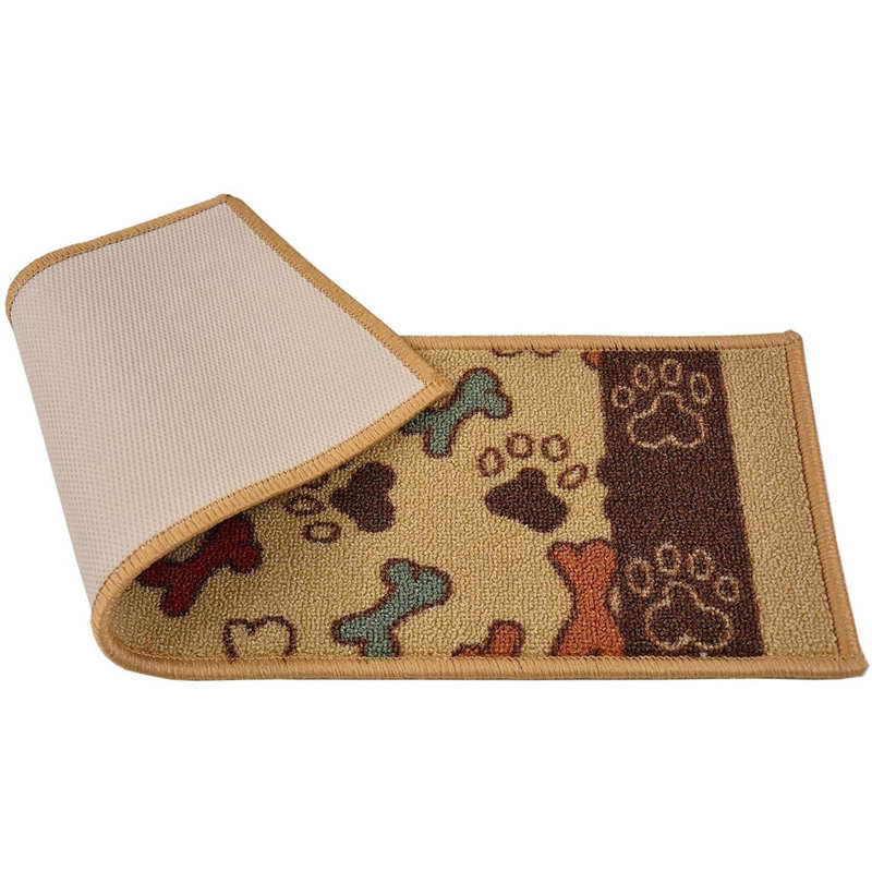 Tapis d'escalier antidérapant lavable à la machine avec pattes pour animaux 8,5 po x 26 po, couleurs et options